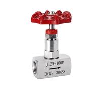 Robinet à pointeau à pression en acier inoxydable J13-160P, filetage femelle, 1/4", 3/8", 1/2", 3/4"(1/2")