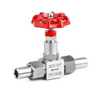 Robinet à pointeau à souder en acier inoxydable J23W-160P DN6 DN8 DN10 DN15 DN20 DN25 DN32 Globe 1 pièce(DN10)