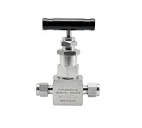 Robinet à pointeau en acier inoxydable à débit réglable à 2 voies (6 mm, 3 mm, 12 mm, 8 mm, 10 mm)(6mm)