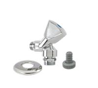Robinet à siège incliné AquaCraft YRBA61001000123 avec poignée confort, 1/2", chromé
