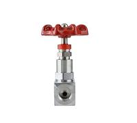Robinet à soupape à aiguille haute pression 1/4", 3/8", 1/2", en acier inoxydable, filetage interne BSP - J13-160P for eau, huile et gaz, 1 pièce(1/4 In)