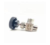 Robinet à soupape à angle droit, filetage mâle-femelle 1/8", 1/4", 3/8", 1/2", en acier inoxydable 304(1/8 Inch)