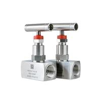 Robinet à soupape à pointeau d'arrêt haute pression en acier inoxydable 304 - 1/4", 3/8", 1/2" BSP NPT femelle - Crane Flow Control J13-320P - 1 pièce(3/8in)
