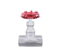 Robinet à soupape en acier inoxydable 201/304 J11W DN15 1/2" DN20 3/4" BSP femelle, aiguille de température for eau(DN15,SS201)