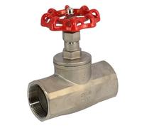Robinet à soupape en acier inoxydable SS304 filetage femelle, 1/2", 3/4", 1", 1-1/4", 1-1/2", 2", BSP, épaissi, droit, américain(1-1/4")