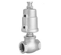 Robinet à soupape pneumatique à filetage en T en acier inoxydable 304 de 1/2", 3/4", 1", 1-1/4", 1-1/2", 2 pouces, avec joint d'étanchéité(45355,DOUBLE ACTING-C TYPE)