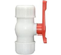 Robinet à tournant sphérique à 2 voies, connecteur rapide, type T, coupleur de tuyau d'eau en PVC PE for un contrôle efficace du débit, 1 pièce(50mm)
