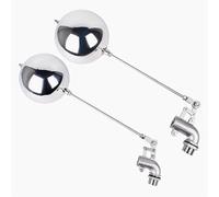 Robinet à tournant sphérique coudé à 90 degrés en acier inoxydable 304 avec mousse - Vanne à flotteur - 1/2", 3/4", 1" tailles-1 pièce(DN15)