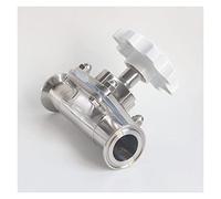 Robinet à tournant sphérique d'arrêt d'eau chaude et froide DN10 / 15/20/25/32/40X0.5 "1.5", vanne membrane sanitaire trois pinces en acier inoxydable SUS316L