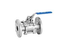 Robinet à tournant sphérique en acier inoxydable à bride de 1-1/2" avec poignée de verrouillage