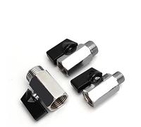 Robinet à tournant sphérique en laiton 1/8 quot; 1/4 3/8 1/2 BSP fileté Mini mâle femelle compresseur d'air eau gazole vanne d'arrêt 1 pièces(Male To Female,1/8 Inch)