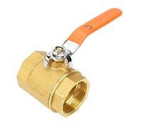 Robinet à Tournant Sphérique en Laiton BSP, DN32 1.6MPa 1-1/4-inch Vanne d'Arrêt à Robinet à Boisseau Sphérique à Filetage Femelle avec Poignée à Levier pour Gaz eau