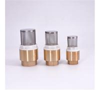 Robinet à tournant sphérique en laiton for eau chaude et froide-clapet anti-retour fileté femelle 1/2 "à 2" BSPP avec crépine en acier 1 pièces(1-1/4")