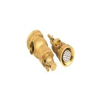 Robinet à tournant sphérique en laiton, Vanne À Flotteur Hydraulique Boisseau Sphérique DN25/DN32/DN40/DN50/DN65/DN80, Corps En Laiton, Femelle, Type Petit Trou(DN40)