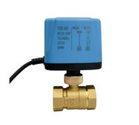 Robinet à tournant sphérique motorisé en laiton bidirectionnel de 3/4 pouces, robinet à tournant sphérique électrique à commande à deux fils normalement fermé(12V-CR04)