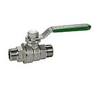 robinet à tournant sphérique Opal R253WX035 2000 ", laiton nickelé, modèle lourd, poignée à levier verte