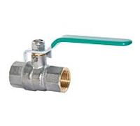 Robinet à tournant sphérique pour eau potable Hermann Schmidt 2" en laiton chromé, avec poignée à levier, PN 42/35