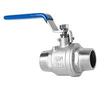 Robinet à tournant sphérique, robinet en acier inoxydable, connecteur de commutateur vanne d'eau filetage externe(Heavy,DN20)