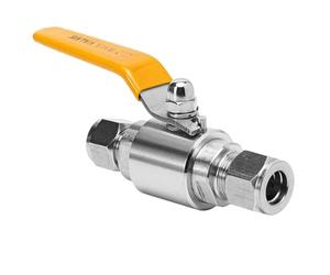 Robinet à tournant sphérique soudé de Type Double virole en acier inoxydable, robinet à tournant sphérique de Source d'air résistant à haute pression 1 pièces(304,DN12)