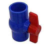 Robinet à tournant sphérique, vanne d'isolement, robinet en PVC de plomberie coulissante, commutateur tuyau connecteur réparation plastique(Blue,20mm)