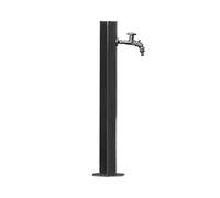 Robinet antigel vertical d'extérieur autoportant en acier inoxydable 304, robinet hexagonal au sol, colonne d'eau de jardin rétro noire
