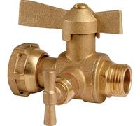 Robinet après compteur à boisseau sphérique, à purge