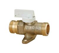 Robinet arret gaz nat. droit avec pattes NF MM 12 15x21