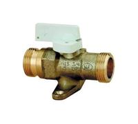 Robinet arret gaz nat. droit avec pattes NF MM 12 15x21