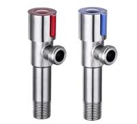 Robinet Arret Wc Lot De 2 Vannes D'Angle G1/2 Allongées En Acier Inoxydable 304 Pour Chauffe-Eau Et Interrupteurs De Toilettes Usage Domestique 116Mm