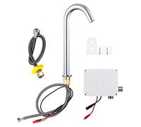 Robinet Automatique, Robinet de Lavage à capteur Infrarouge à Filetage G1/2", Robinet d'évier de Cuisine en Acier Inoxydable sans Contact, à Piles, pour Bassin de Cuisine(C)