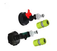 Robinet avec adaptateur S60x6 et raccord 3/4 pouce, robinet de remplacement durable pour réservoirs et récipients d'eau