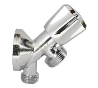 SOMATHERM FOR YOU, Robinet à clapet monobloc pour machine à laver, entrée M1/2", sortie M3/4", corps en laiton, finition chromée, installation facile, norme ACS, compact et durable
