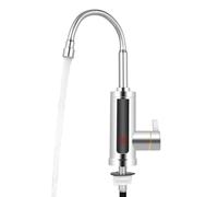Robinet avec chauffe-eau instantané, 3000 W, rotatif à 360°, robinet de chauffage rapide, robinet de cuisine, robinet électrique avec affichage de la température LED pour cuisine