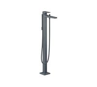Robinet baignoire îlot Metropol noir chromé brossé