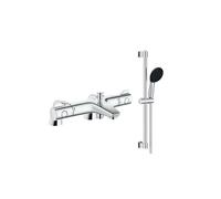 Robinet bain thermostatique GROHE Grohtherm 800 avec ensemble de douche 2 jets et colonnettes