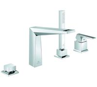 Robinet Bord De Baignoire Grohe Allure Brilliant Private Collection angulaire, 4 trous Chromé 29523000