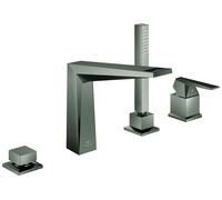 Robinet Bord De Baignoire Grohe Allure Brilliant Private Collection angulaire, 4 trous Hard Graphite Brossé 29523AL0