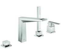 Robinet Bord De Baignoire Grohe Allure Brilliant Private Collection angulaire, 4 trous Supersteel 29523DC0