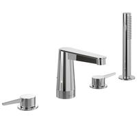 Robinet Bord De Baignoire Villeroy et Boch Conum 4 trous 455x124x165mm Chromé TVT12700200061