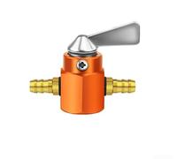 Robinet Carburant pour moto Alliage pour aluminium CNC Robinet | Alliage pour aluminium , usinage haute précision, régulation optimale, teinte bleue sportive, universel(Orange)