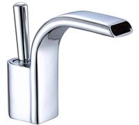 Robinet Cascade Robinet de Salle de Bain Lavabo Lavabo Bec Mitigeur Mitigeur, Corps Haut en Laiton, Bec Rectangulaire, Robinet de Vanité Commercial Vintage (Couleur : 5)