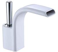 Robinet Cascade Robinet de Salle de Bain Lavabo Lavabo Bec Mitigeur Mitigeur, Corps Haut en Laiton, Bec Rectangulaire, Robinet de Vanité Commercial Vintage (Couleur : 5)
