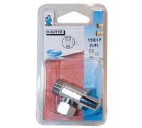 Robinet chasse chromé - 12x17 - 1/4 tour