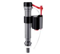 Robinet Chasse d'Eau WC Tank and Bowl Water Control Adjustable Height Toilet Fill Valve 19.5-30.5cm Replacement Kit Fits Most Toilets