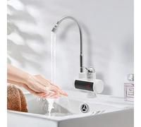 Robinet chauffe-eau instantané avec affichage de la température, robinet électrique 3000 W, température réglable, robinet de cuisinière chaud et froid pour cuisine et salle de bain