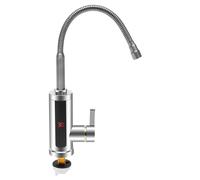 Robinet chauffe-eau instantané, eau chaude instantanée, robinet d'évier en acier inoxydable 304, écran LED, bec rotatif, 15-50 °C, petit lavabo de cuisine, sécurité IPX4, 0,15-0,6 MPa, câble de 37,4