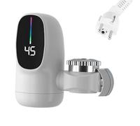 Robinet Chauffe-Eau Instantané Sans Réservoir - Robinet à Eau Chaude Instantané avec Affichage LED de Température - Accessoires de pour Maison Intérieur Camping-Car Hôtel Cuisine Salle de Bain