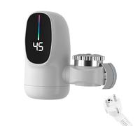 Robinet Chauffe-Eau Instantané Sans Réservoir | Système de Chauffage Rapide de l'Eau avec Affichage Numérique LED | Alimentation 3000W pour Salle de Bain, Maison, Camping-Car, Cuisine Intérieure