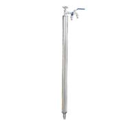 Robinet colonne d'eau de jardin en acier inoxydable 304 - Fontaine d'extérieur de 150 cm avec fonction antigel pour l'irrigation et l'alimentation en eau verticale, design durable et élégant