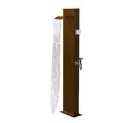 Robinet colonne d'eau de jardin extérieur - Fontaine à eau antigel en acier inoxydable pour irrigation et nettoyage de la cour (marron)
